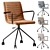 Modern Eco Grey Office Chair 3D model small image 1