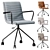 Modern Eco Grey Office Chair 3D model small image 2