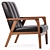 Scandinavian Chic Nikko Accent Chair 3D model small image 4