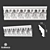 Ornate Gypsum Cornice KA 1115 3D model small image 1