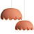 Elegant Scalloped Pendant Lights 3D model small image 2