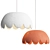 Elegant Scalloped Pendant Lights 3D model small image 3