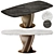  Eforma Rotolo Marble Dining Table 3D model small image 1