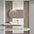 Modern Bathroom Furniture Set 109 3D model small image 2