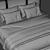 Modern Upholstered Bed 3D Model 3D model small image 4