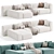 Modern Dimaro Sofa Ottoman Set 3D model small image 1