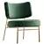 Elegant Coco Armchair in Millimeters 3D model small image 3