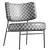 Elegant Coco Armchair in Millimeters 3D model small image 4