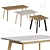 Avalon Dining Table Oak White 3D model small image 2