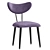 Modern Elegant Horn Chair 3D model small image 2