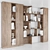 Wooden Floor Furniture Rack Organizer 3D model small image 3