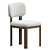 Sleek Anton Dining Chair 3D model small image 1