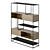 Modern Fusion Bookcase with Sliding Doors 3D model small image 4