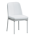 Sleek Metal Leather Dining Chair 3D model small image 4