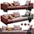 Elegant Minotti Dylan Daybed 3D model small image 1