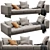 Elegant Minotti Dylan Daybed 3D model small image 4