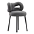 Stylish YISOKO Vanity Chair 3D model small image 4