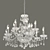 Classic Crystal Lux Chandelier BLANCA 3D model small image 1