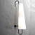 Modern Black Wall Lamp 98cm 3D model small image 3