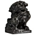 Regal Lion Sculpture 3D Model 3D model small image 1