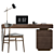 Modern 3D Office Desk Furniture 3D model small image 5