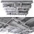 Industrial Ceiling Cover 10x10m 3D model small image 5