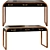 Sleek Victoria Desk with Storage 3D model small image 2