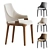 Elegant Velis Dining Chair by Potocco 3D model small image 1