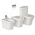 Duravit P3 Comforts Bathroom Set 3D model small image 2