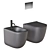 Le Bacinelle Era Ceramic Bathroom Set 3D model small image 2