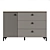 Zima One-Door Chest with Drawers 3D model small image 1