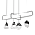 Geometric Glass Pendant Lamp 3D model small image 1