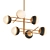 Modern Brushed Gold Chandelier 3D model small image 1