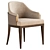 Sleek Upholstered Wolfe Dining Chair 3D model small image 3