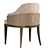 Sleek Upholstered Wolfe Dining Chair 3D model small image 4