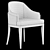 Sleek Upholstered Wolfe Dining Chair 3D model small image 5