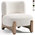 Tobo 2020 Armchair in Cotton 3D model small image 1