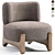 Tobo 2020 Armchair in Cotton 3D model small image 2