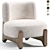 Tobo 2020 Armchair in Cotton 3D model small image 5