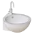 Corner sink Hatria You&Me 3D model small image 2