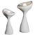 Organic Sculptural Odette Table Icon 3D model small image 5