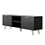 INDIO Black & Gold TV Cabinet 3D model small image 5