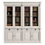 French Provincial Bookcases Set 3D model small image 1