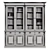 French Provincial Bookcases Set 3D model small image 5