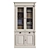 French Provincial Bookcases Set 3D model small image 12