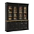 French Provincial Bookcases Set 3D model small image 13