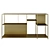 Brass Metal Low Shelf Simple 3D model small image 6