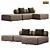 Modern Modular Domkapa Shinto Sofa 3D model small image 5