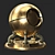 Vray Brass Procedural Material Kit 3D model small image 2