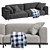  Arflex Modern L-Shaped Couch 3D model small image 1